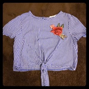 Cropped western shirt